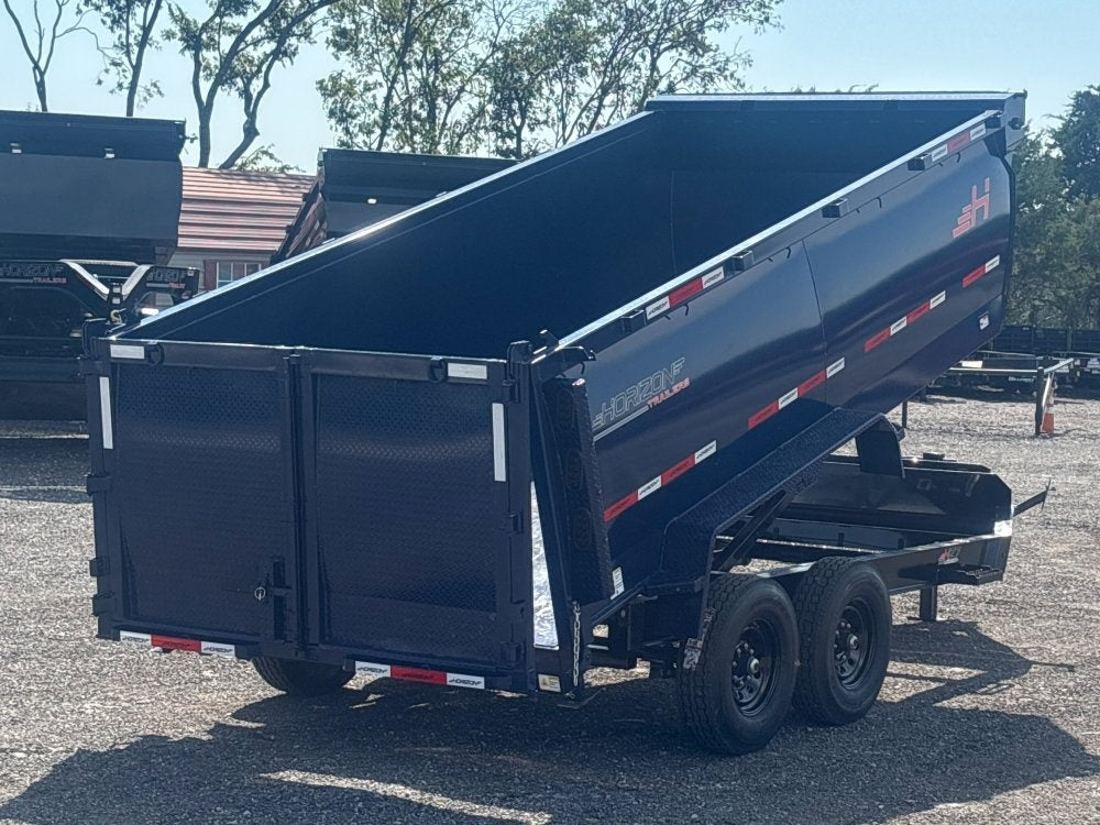 14' HZ7 Dump 48" Sides - 7K Axles - 620 Scissor - Bumper Pull Dump - Dump Trailers - TrailerSwap