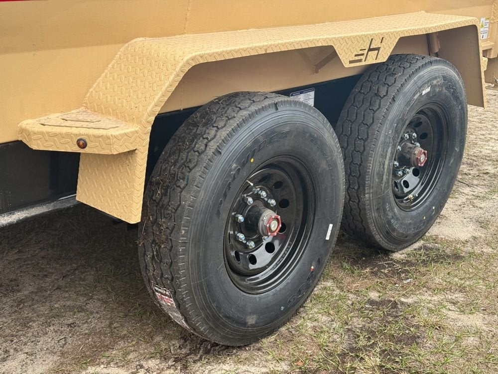 14' HZ7 GN Dump 36" Sides - 8K Axles - 620 Scissor - 14 ply Tires - 2 Speed Jack - Gooseneck Dump - Dump Trailers - TrailerSwap