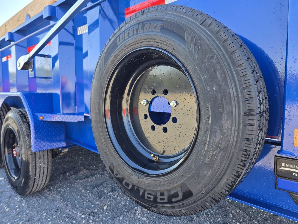 14' LPT BP Low Profile Dump Trailer - 8k Axles - Telescopic - Bumper Pull Dump - Dump Trailers - TrailerSwap