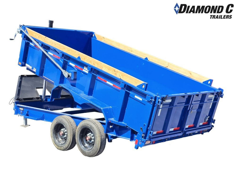 14' LPT BP Low Profile Dump Trailer - 8k Axles - Telescopic - Bumper Pull Dump - Dump Trailers - TrailerSwap