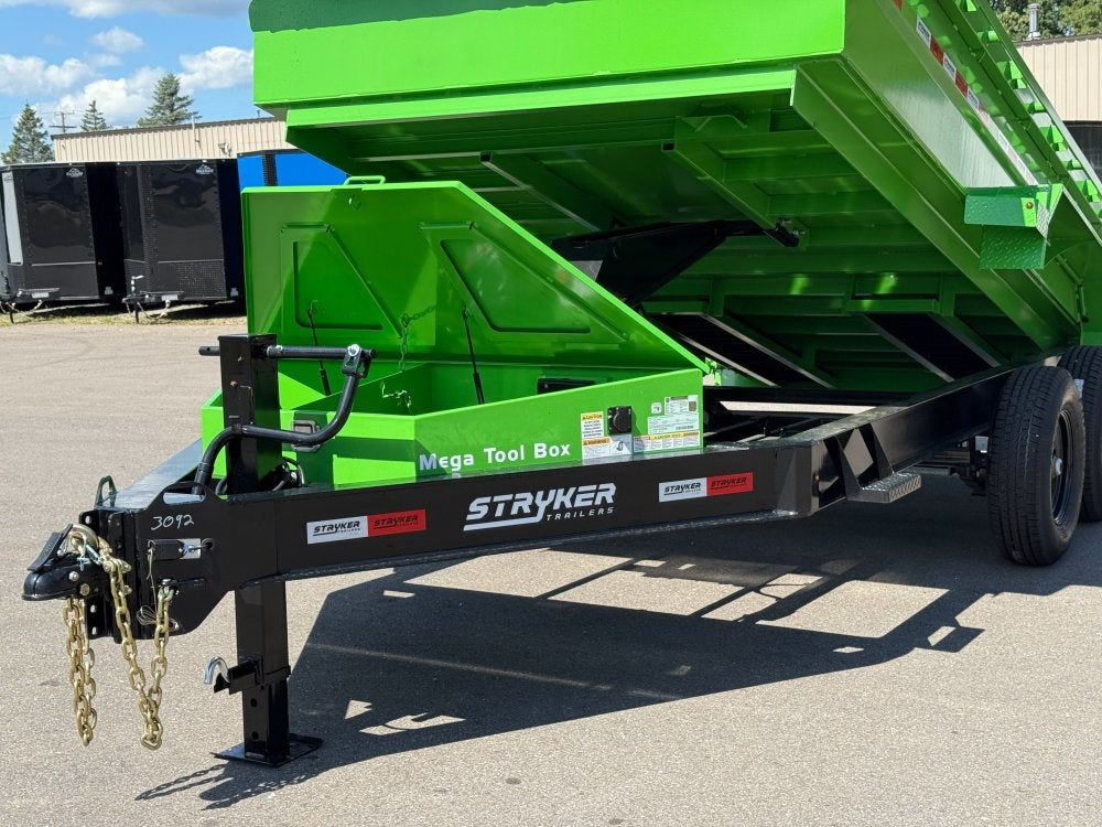 14' SDT Dump Trailer 24" Side Walls - 521 Scissor Lift - 3 Way Gate - Bumper Pull Dump - Dump Trailers - TrailerSwap