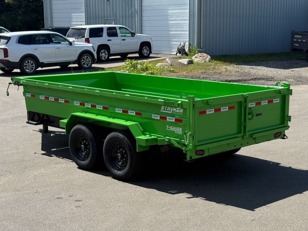 14' SDT Dump Trailer 24" Side Walls - 521 Scissor Lift - 3 Way Gate - Bumper Pull Dump - Dump Trailers - TrailerSwap