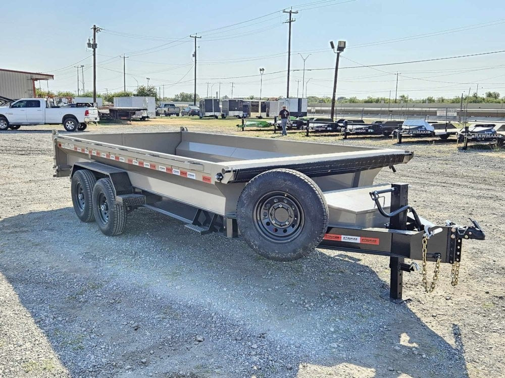 14' Stryker EDT Bumper Pull Dump Trailer 20" Side Walls - (2) 7k Axles - Bumper Pull Dump - Dump Trailers - TrailerSwap