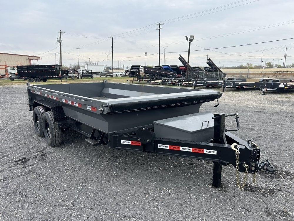 14' Stryker EDT Bumper Pull Dump Trailer 20" Side Walls - (2) 7k Axles - Bumper Pull Dump - Dump Trailers - TrailerSwap