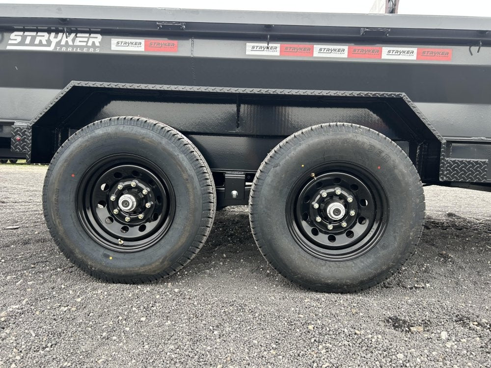 14' Stryker EDT Bumper Pull Dump Trailer 20" Side Walls - (2) 7k Axles - Bumper Pull Dump/Dump Trailers - Stryker Dealership Group