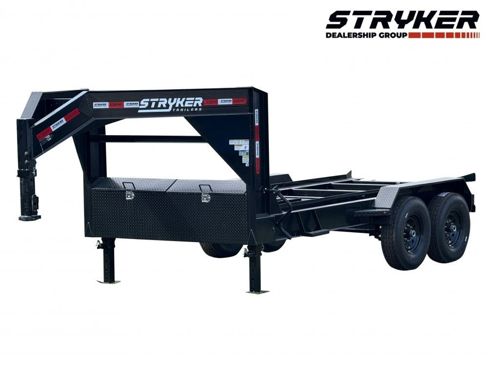 14' Stryker Gooseneck Roll Off Base Trailer - (2) 7K Axles - Roll Off Base Trailer - RO 14' Gooseneck - TrailerSwap