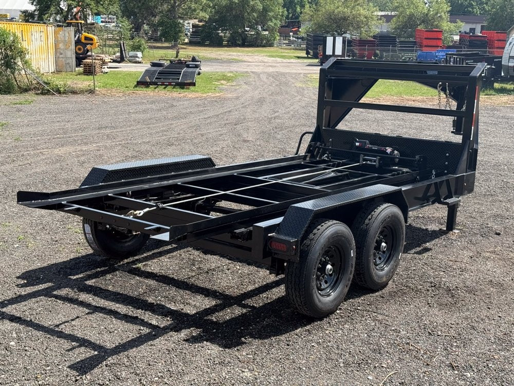 14' Stryker Gooseneck Roll Off Base Trailer - (2) 7K Axles - Roll Off Base Trailer - RO 14' Gooseneck - TrailerSwap