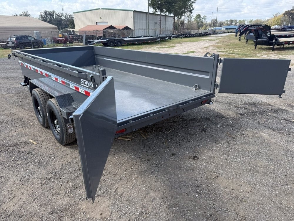 14' Stryker SDT Bumper Pull Dump Trailer 24" Side Walls - (2) 7k Axles - Bumper Pull Dump - Dump Trailers - TrailerSwap