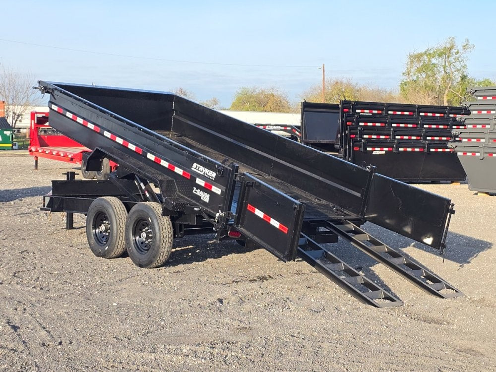 14' Stryker SDT Bumper Pull Dump Trailer 24" Side Walls - (2) 7k Axles - Bumper Pull Dump/Dump Trailers - Stryker Dealership Group