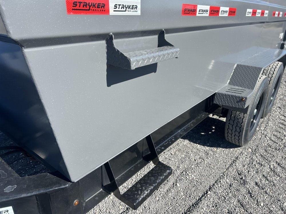 14' Stryker SDT Bumper Pull Dump Trailer 48" Side Walls - (2) 7k Axles - Bumper Pull Dump - Dump Trailers - TrailerSwap
