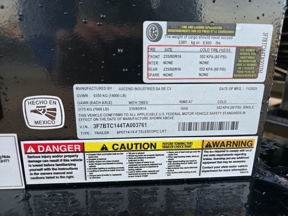 14' Stryker SDT Bumper Pull Dump Trailer 48" Side Walls - (2) 7k Axles - Bumper Pull Dump/Dump Trailers - Stryker Dealership Group