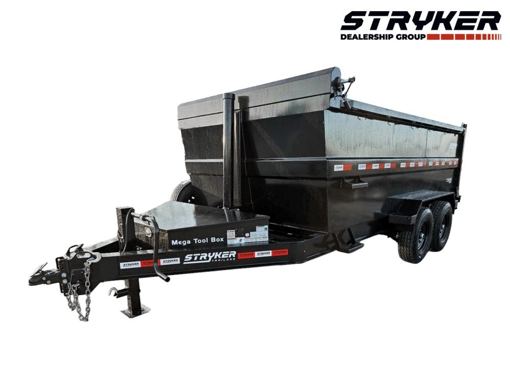 14' Stryker SDT Bumper Pull Dump Trailer 48" Side Walls - (2) 7k Axles - Bumper Pull Dump/Dump Trailers - Stryker Dealership Group
