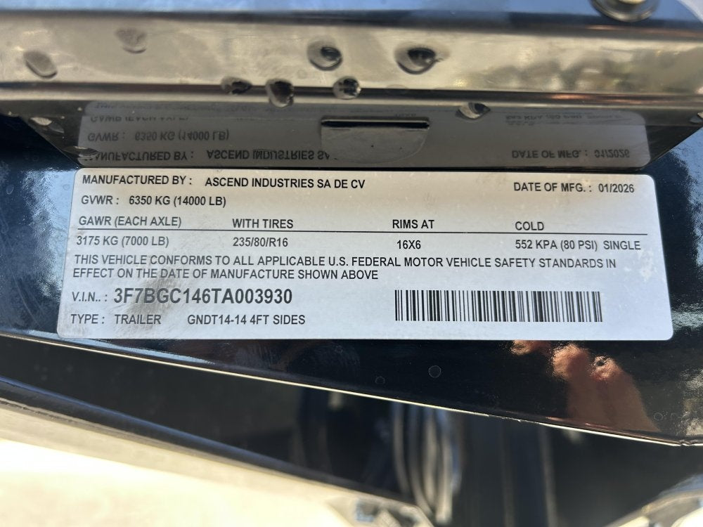 14' Stryker SDT Gooseneck Dump Trailer 48" Side Walls - (2) 7k Axles - Gooseneck Dump - Dump Trailers - TrailerSwap