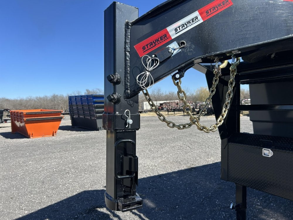 14' Stryker SDT Gooseneck Dump Trailer 48" Side Walls - (2) 7k Axles - Gooseneck Dump - Dump Trailers - TrailerSwap