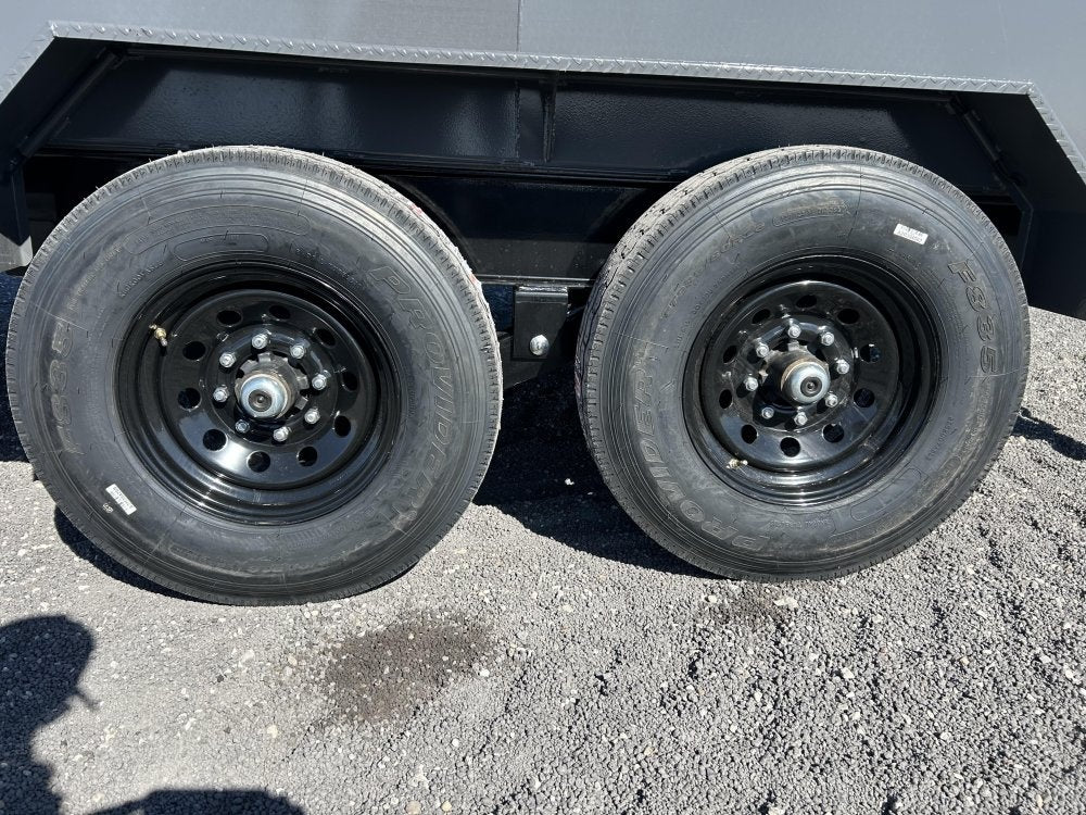 14' Stryker SDT Gooseneck Dump Trailer 48" Side Walls - (2) 7k Axles - Gooseneck Dump - Dump Trailers - TrailerSwap