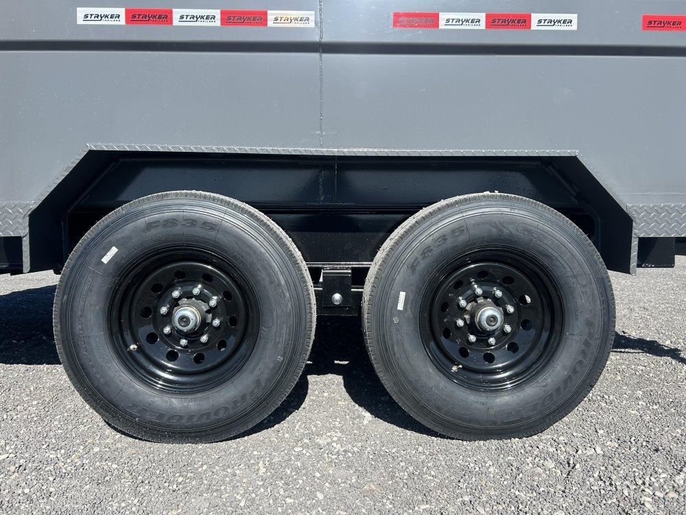 14' Stryker SDT Gooseneck Dump Trailer 48" Side Walls - (2) 7k Axles - Gooseneck Dump - Dump Trailers - TrailerSwap