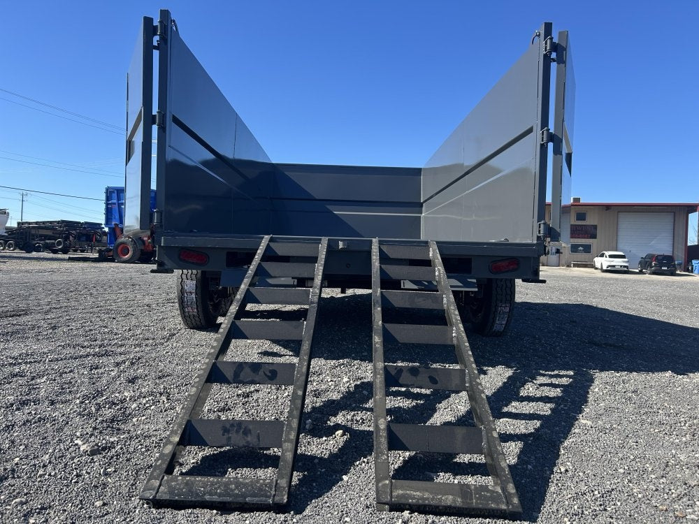 14' Stryker SDT Gooseneck Dump Trailer 48" Side Walls - (2) 7k Axles - Gooseneck Dump - Dump Trailers - TrailerSwap