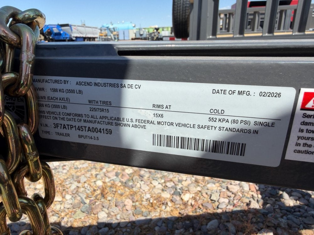 14' Utility Trailer (1) 3.5K Axle, 77" Wide 4' Gate - Utility & SXS - TrailerSwap