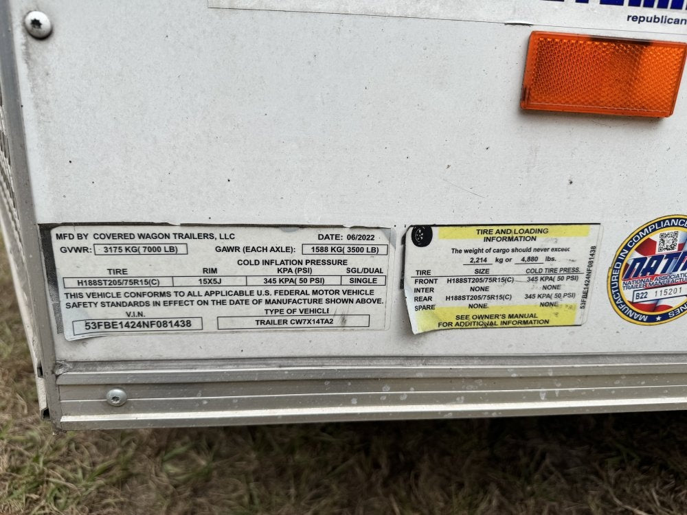 14' x 7' Covered Wagon Enclosed - Enclosed - TrailerSwap