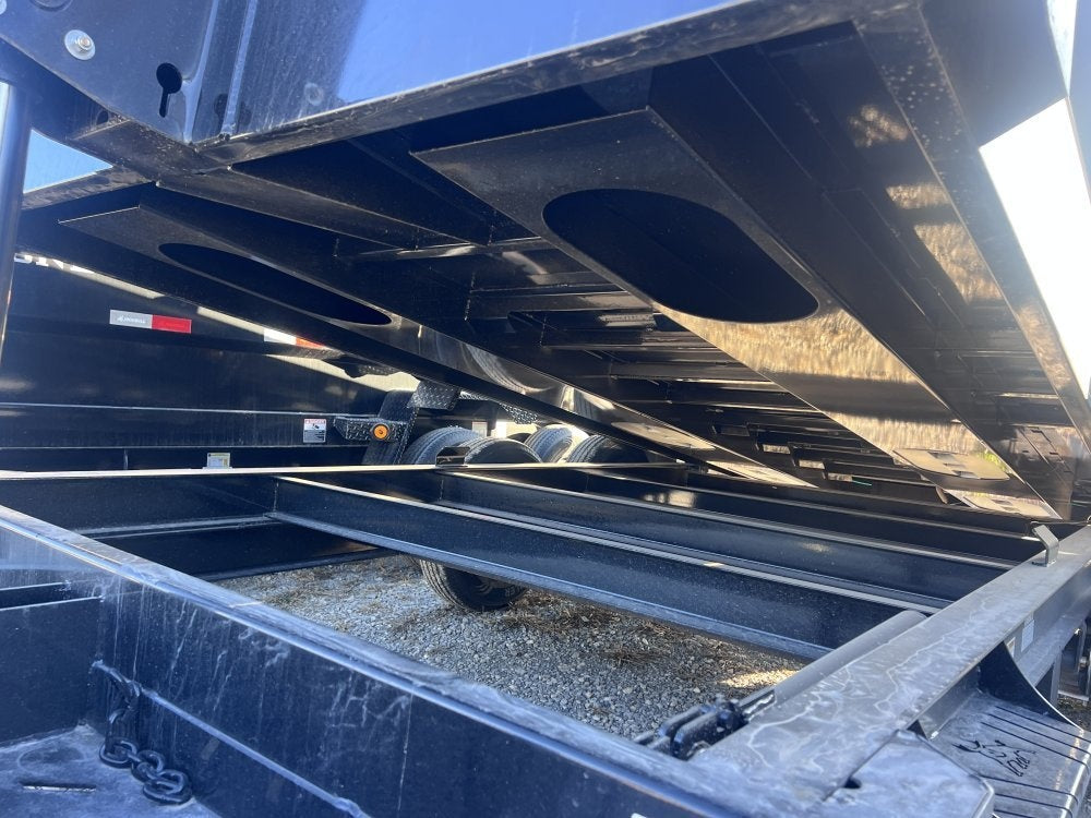 14' x 83" Iron Bull DTB Bumper Pull Dump Trailer 24" Side Walls - (2) 7,000 lb Axles, Telescopic - Bumper Pull Dump - Dump Trailers - TrailerSwap