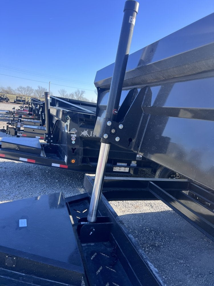 14' x 83" Iron Bull DTB Bumper Pull Dump Trailer 24" Side Walls - (2) 7,000 lb Axles, Telescopic - Dump Trailers/Dump Trailers - Stryker Dealership Group