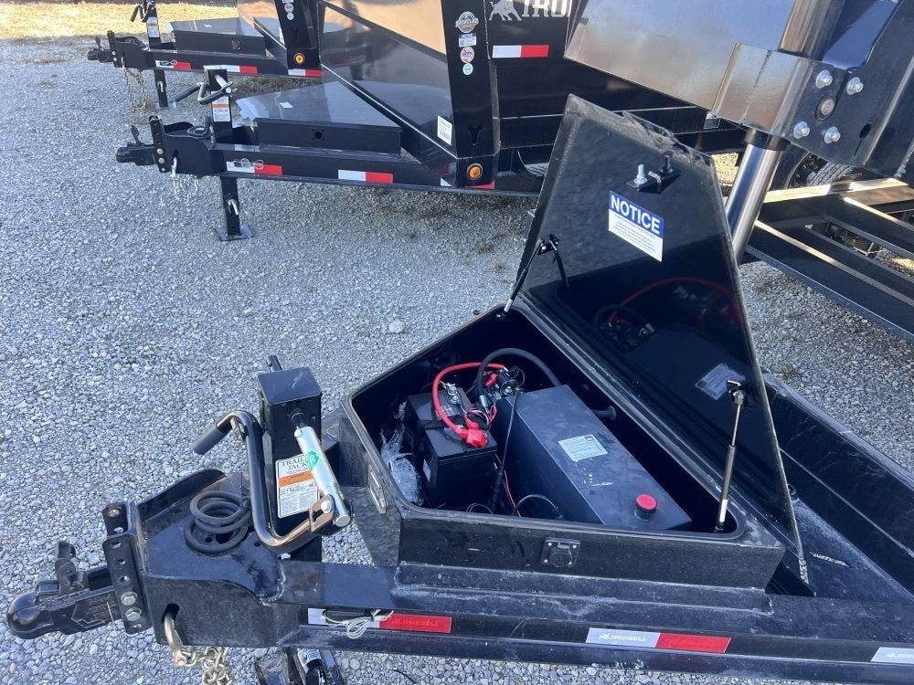 14' x 83" Iron Bull DTB Bumper Pull Dump Trailer 24" Side Walls - (2) 7,000 lb Axles, Telescopic - Bumper Pull Dump - Dump Trailers - Stryker Dealership Group