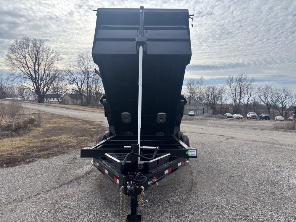 14' x 83" Iron Bull DTB Bumper Pull Dump Trailer 48" Side Walls - (2) 7,000 lb Axles, Telescopic - Bumper Pull Dump - Dump Trailers - TrailerSwap
