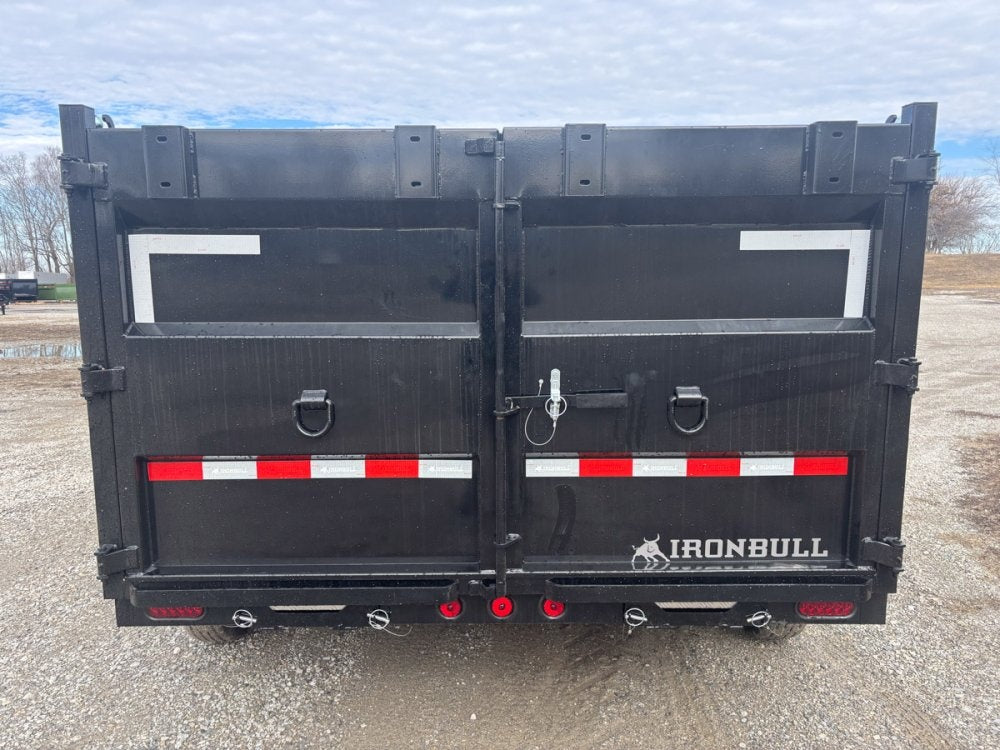 14' x 83" Iron Bull DTB Bumper Pull Dump Trailer 48" Side Walls - (2) 7,000 lb Axles, Telescopic - Bumper Pull Dump - Dump Trailers - TrailerSwap