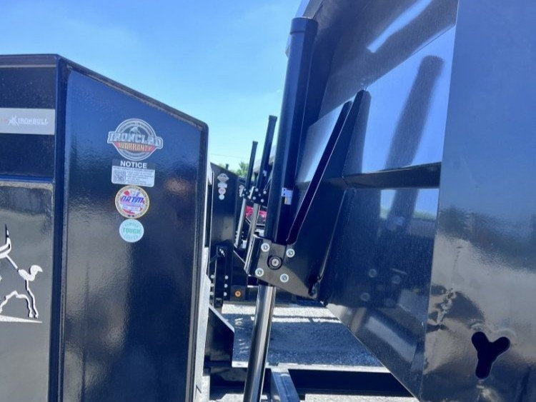 14' x 83" Iron Bull DTG Gooseneck Dump Trailer 48" Side Walls - (2) 7,000 lb Axles, Telescopic Lift - Dump Trailers - Dump Trailers - TrailerSwap