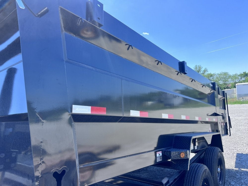 14' x 83" Iron Bull DTG Gooseneck Dump Trailer 48" Side Walls - (2) 7,000 lb Axles, Telescopic Lift - Dump Trailers - Dump Trailers - TrailerSwap