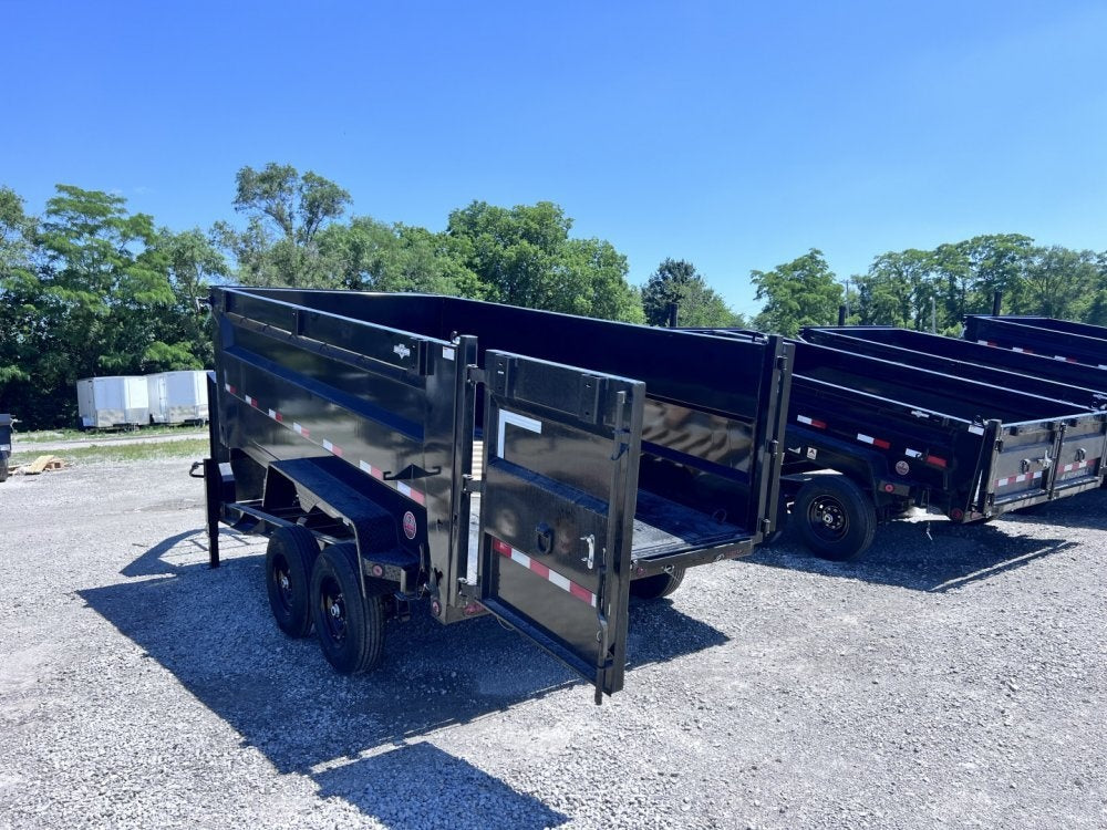 14' x 83" Iron Bull DTG Gooseneck Dump Trailer 48" Side Walls - (2) 7,000 lb Axles, Telescopic Lift - Dump Trailers - Dump Trailers - TrailerSwap