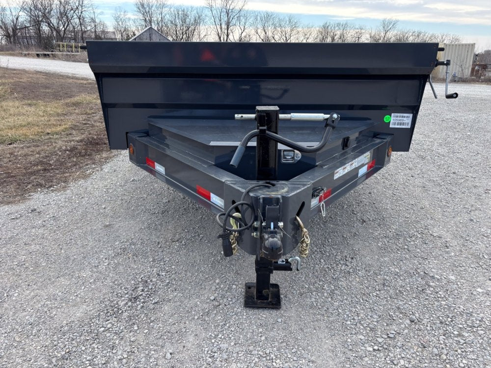14' x 83" Iron Bull DWB Bumper Pull Dump Trailer 24" Side Walls - (2) 7,000 lb Axles - Bumper Pull Dump - Dump Trailers - TrailerSwap
