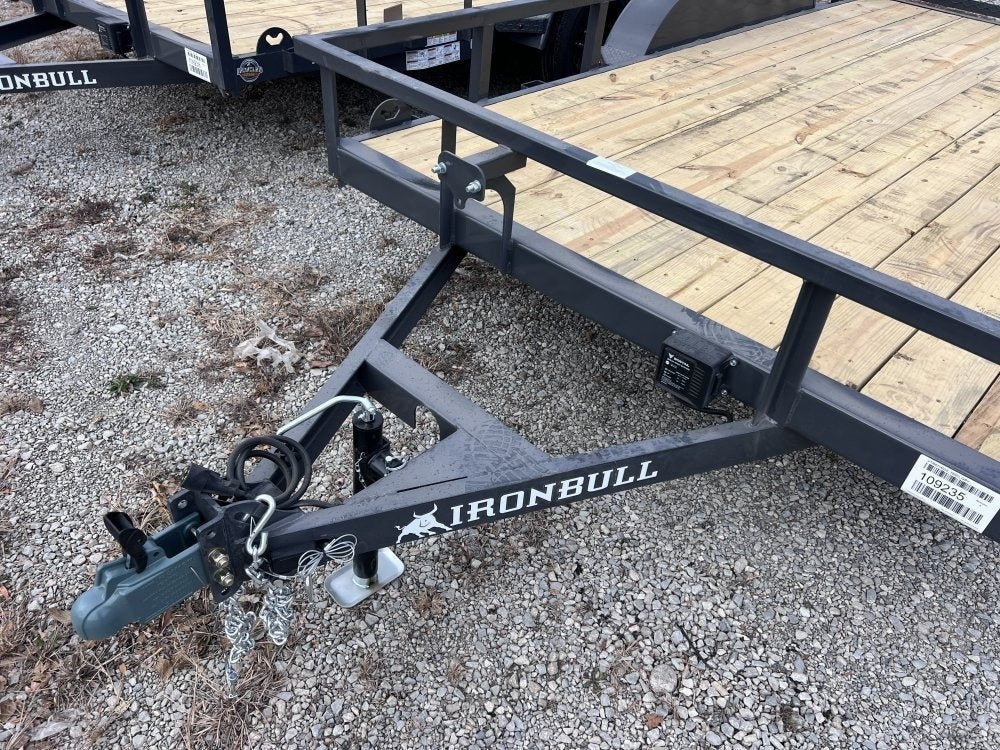 14' x 83" Iron Bull UTB Bumper Pull Utility Trailer - (2) 3,500 lb Axles - Utility & SXS - TrailerSwap
