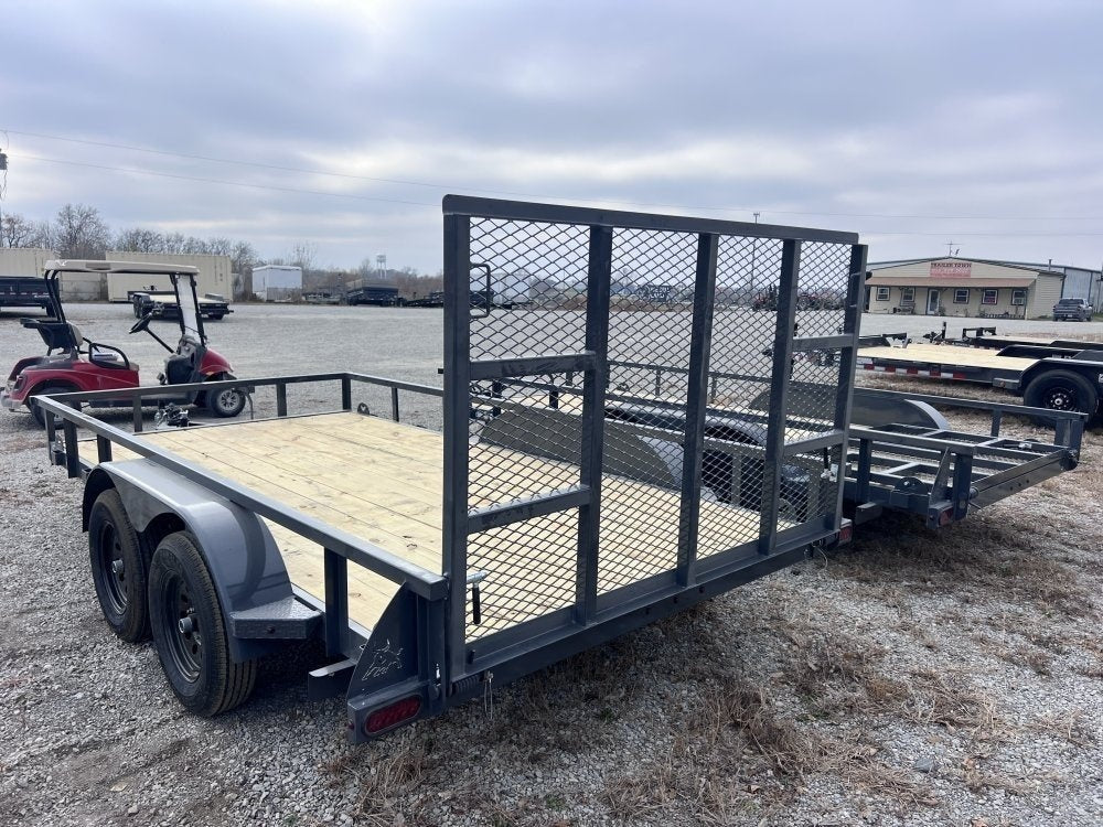 14' x 83" Iron Bull UTB Bumper Pull Utility Trailer - (2) 3,500 lb Axles - Utility & SXS - TrailerSwap