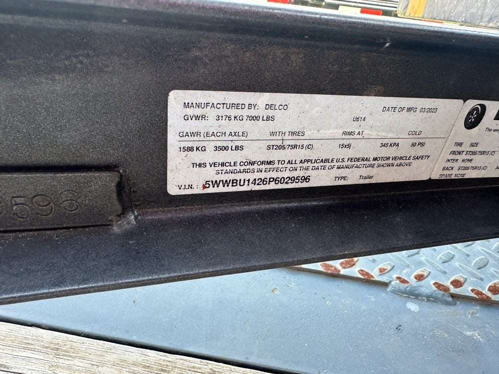14'x7' Delco Equipment Trailers - Low Profile Equipment Trailers - TrailerSwap