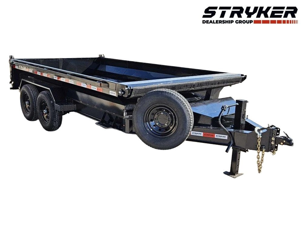 16' Stryker EDT Bumper Pull Dump Trailer 20" Side Walls - (2) 7k Axles 004042