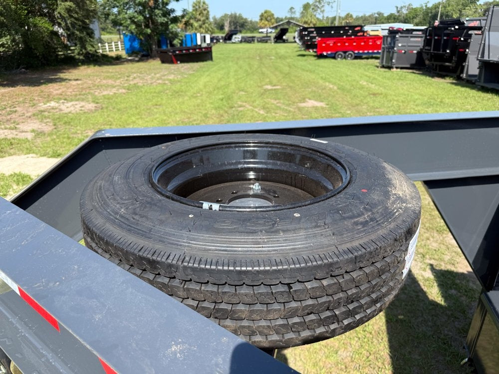 16' DT GN Dump 36" Sides - 8K Axles - Telescopic Lift - Gooseneck Dump - Dump Trailers - TrailerSwap