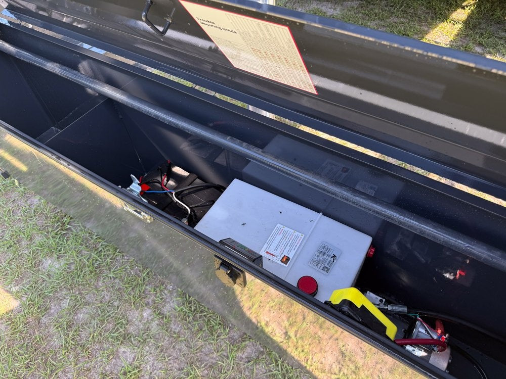 16' DT GN Dump 36" Sides - 8K Axles - Telescopic Lift - Gooseneck Dump - Dump Trailers - TrailerSwap