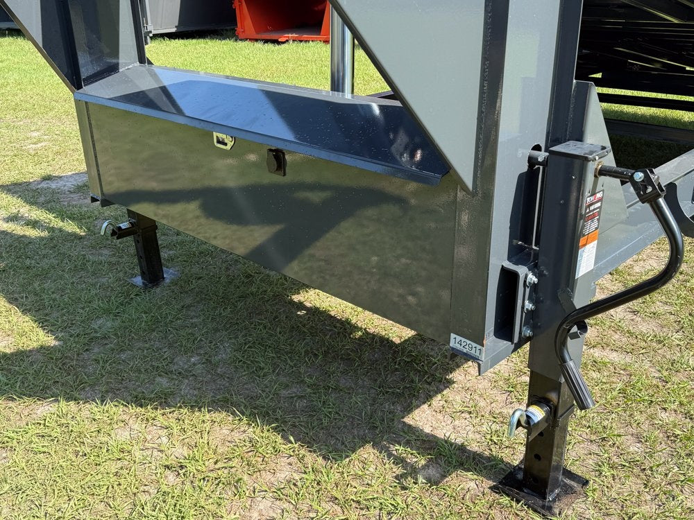 16' DT GN Dump 36" Sides - 8K Axles - Telescopic Lift - Gooseneck Dump - Dump Trailers - TrailerSwap