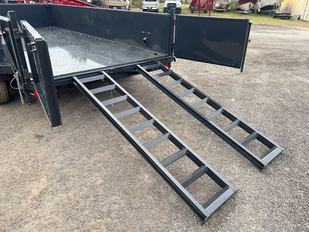 16' Dump Trailer 24" Side Walls - Telescopic Lift - Bumper Pull Dump - Dump Trailers - TrailerSwap
