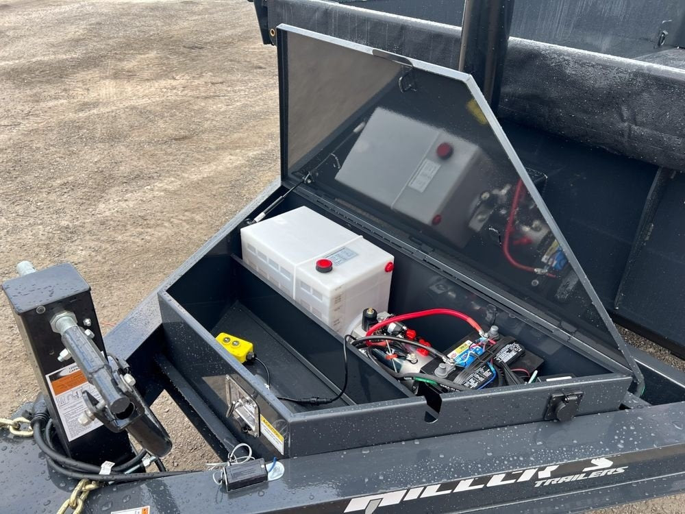 16' Dump Trailer 24" Side Walls - Telescopic Lift - Bumper Pull Dump - Dump Trailers - TrailerSwap