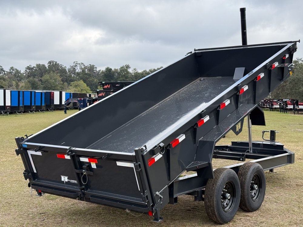 16' Dump Trailer 24" Side Walls - Telescopic Lift - Bumper Pull Dump - Dump Trailers - TrailerSwap