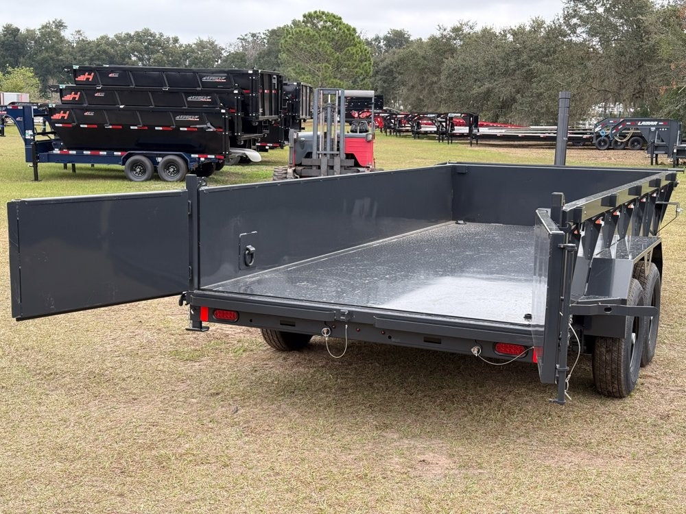 16' Dump Trailer 24" Side Walls - Telescopic Lift - Bumper Pull Dump - Dump Trailers - TrailerSwap