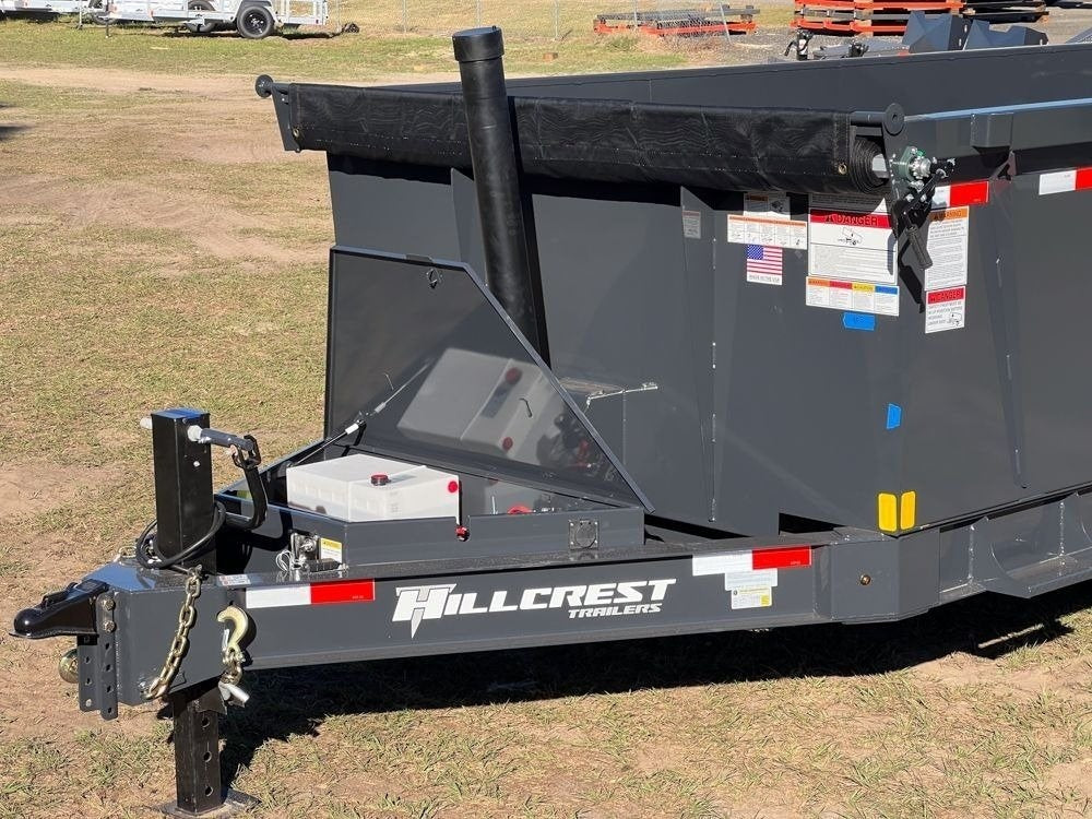 16' Dump Trailer 40" Side Walls - Telescopic Lift - Bumper Pull Dump - Dump Trailers - TrailerSwap