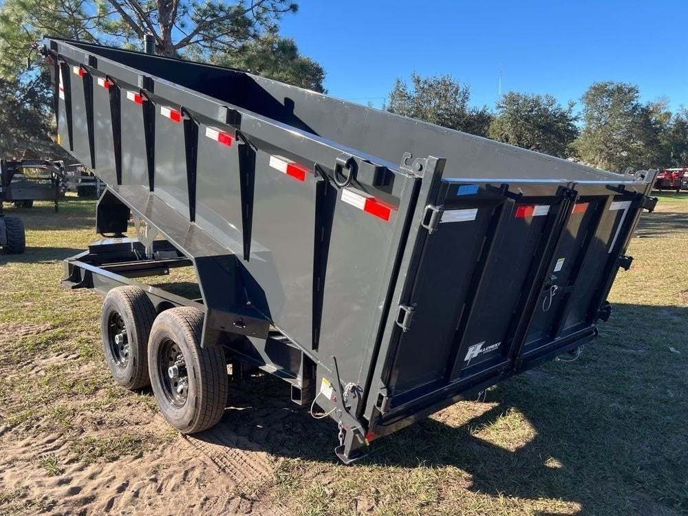 16' Dump Trailer 40" Side Walls - Telescopic Lift - Bumper Pull Dump - Dump Trailers - TrailerSwap