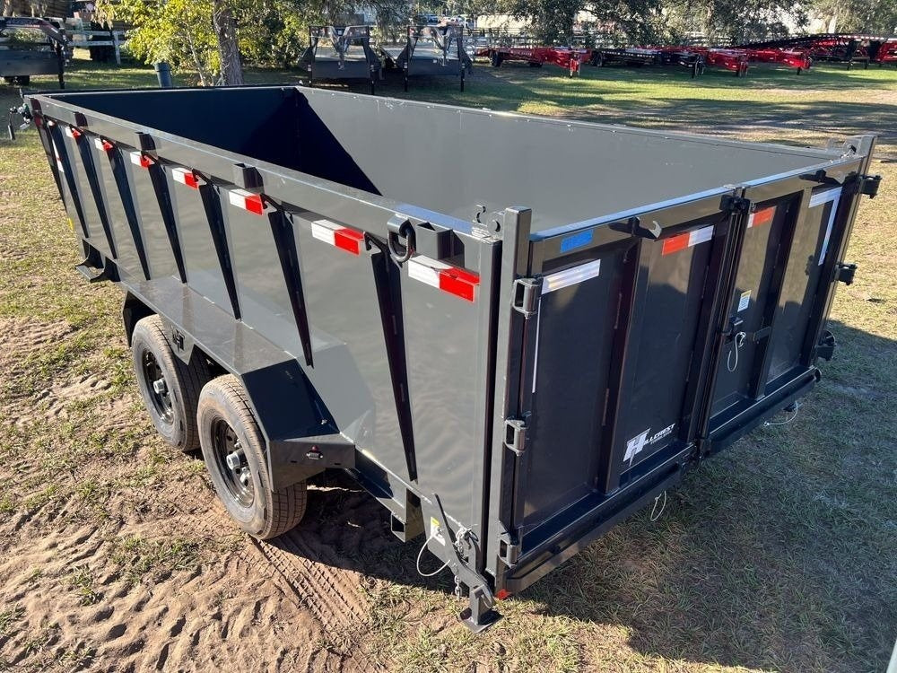 16' Dump Trailer 40" Side Walls - Telescopic Lift - Bumper Pull Dump - Dump Trailers - TrailerSwap