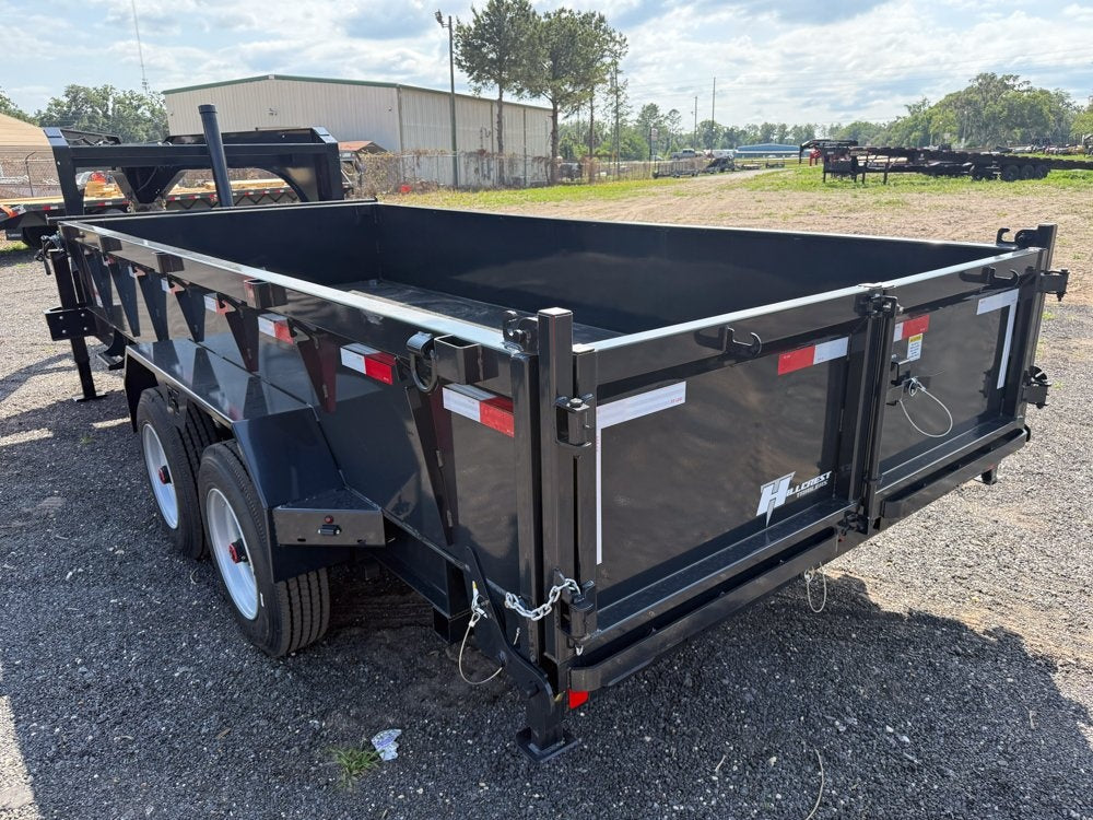 16' Dump Trailer GN 24" Side Walls - Telescopic Lift - 8k Axles - Gooseneck Dump - Dump Trailers - TrailerSwap