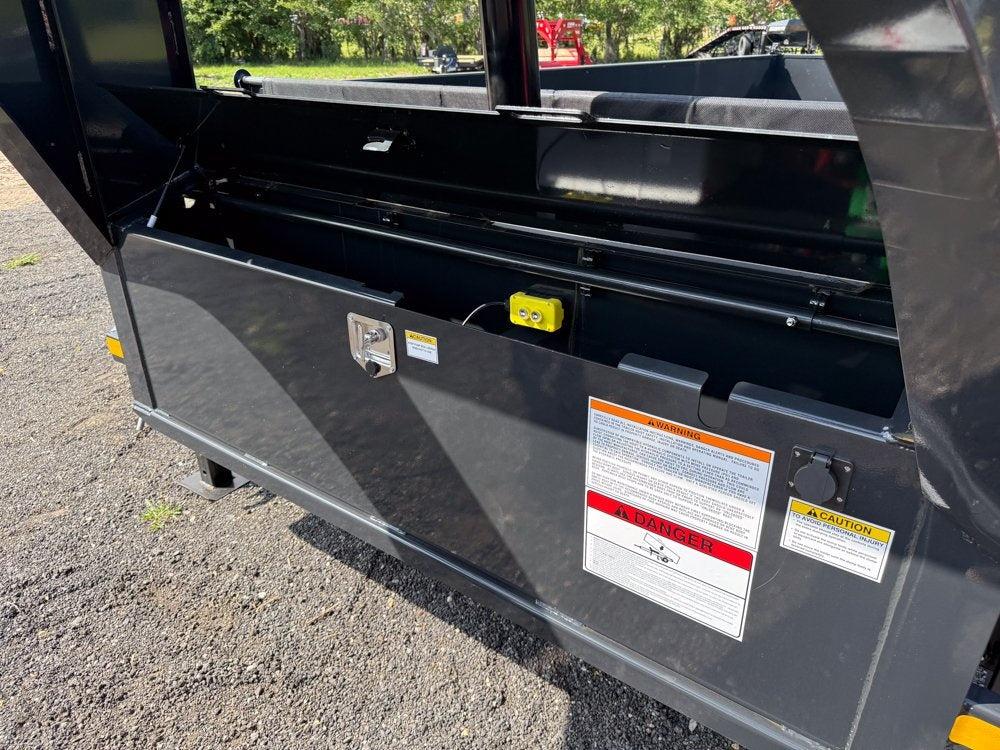 16' Dump Trailer GN 24" Side Walls - Telescopic Lift - 8k Axles - Gooseneck Dump - Dump Trailers - TrailerSwap