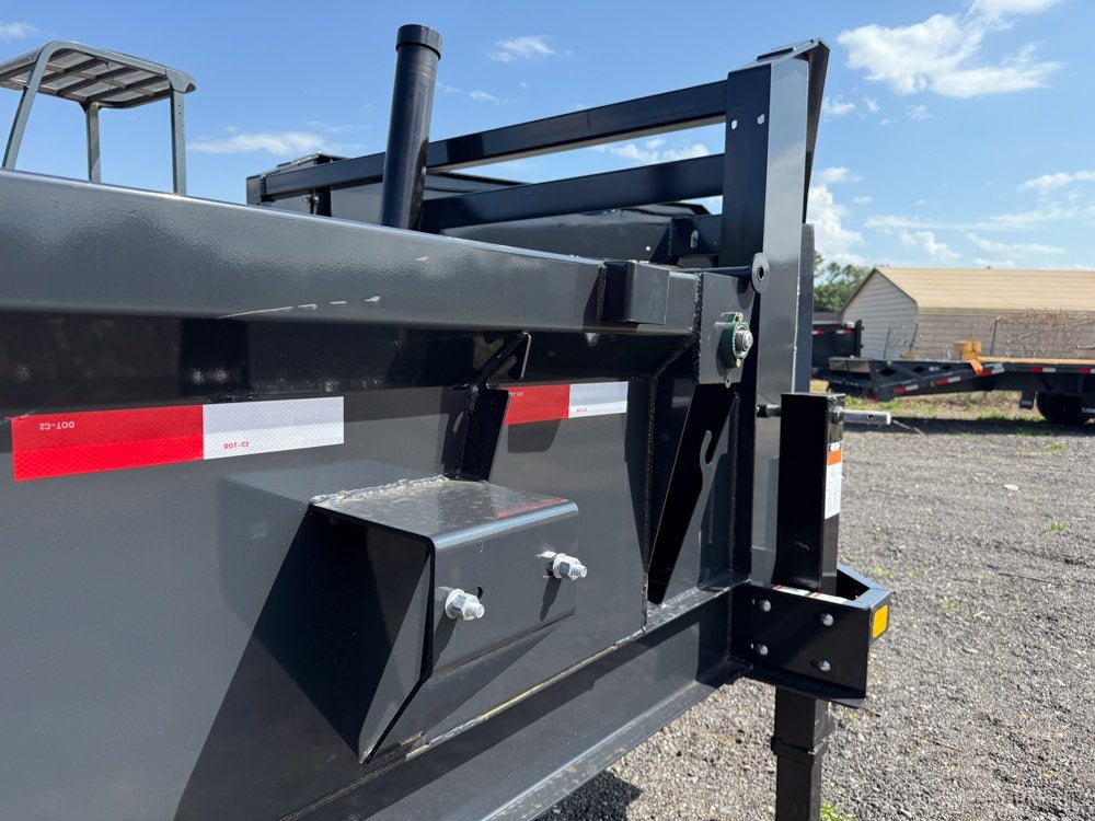 16' Dump Trailer GN 24" Side Walls - Telescopic Lift - 8k Axles - Gooseneck Dump - Dump Trailers - TrailerSwap