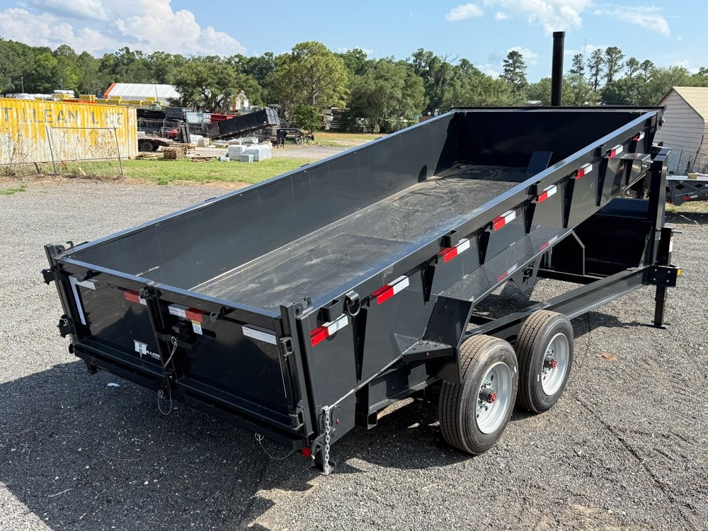 16' Dump Trailer GN 24" Side Walls - Telescopic Lift - 8k Axles - Gooseneck Dump - Dump Trailers - TrailerSwap